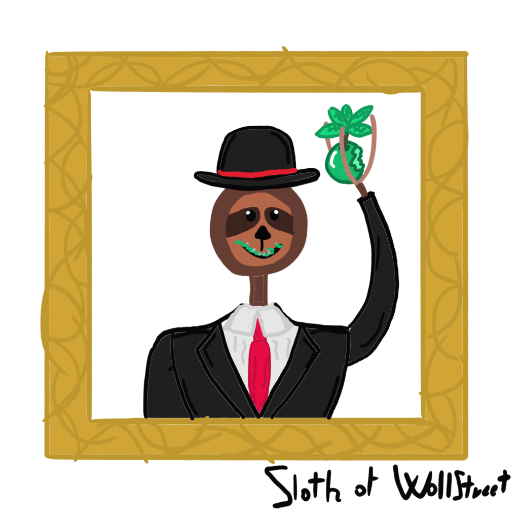 stickmen world stickman sloth of wallstreet nft magritte rené fanart