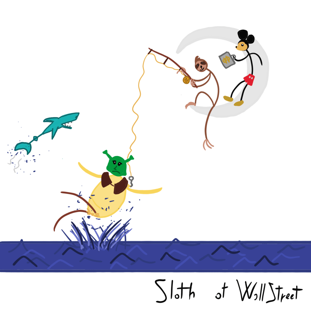 stickmen world stickman sloth of wallstreet nft fanart dreamworks shrek