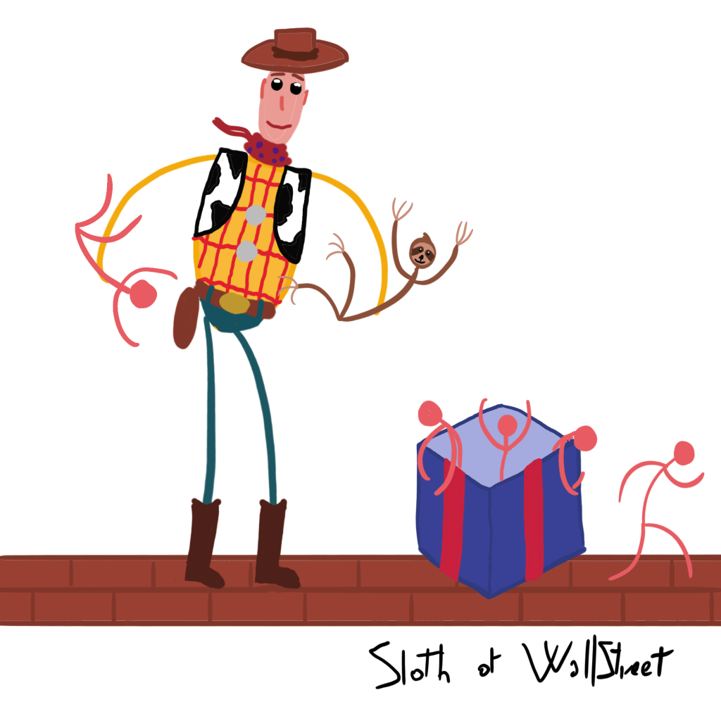 stickmen world stickman sloth of wallstreet nft fanart toy story woody