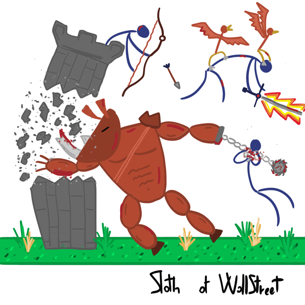 stickmen world stickman sloth of wallstreet nft fanart firebornes shapeshifters rhino