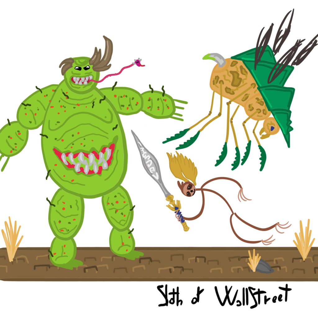 stickmen world stickman sloth of wallstreet nft fanart warhammer 3 total war nurgle great unclean one rot fly