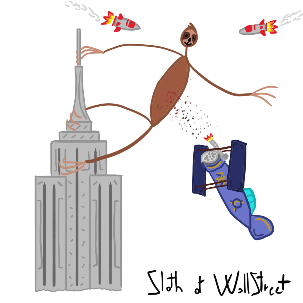 stickmen world stickman sloth of wallstreet nft fanart king kong