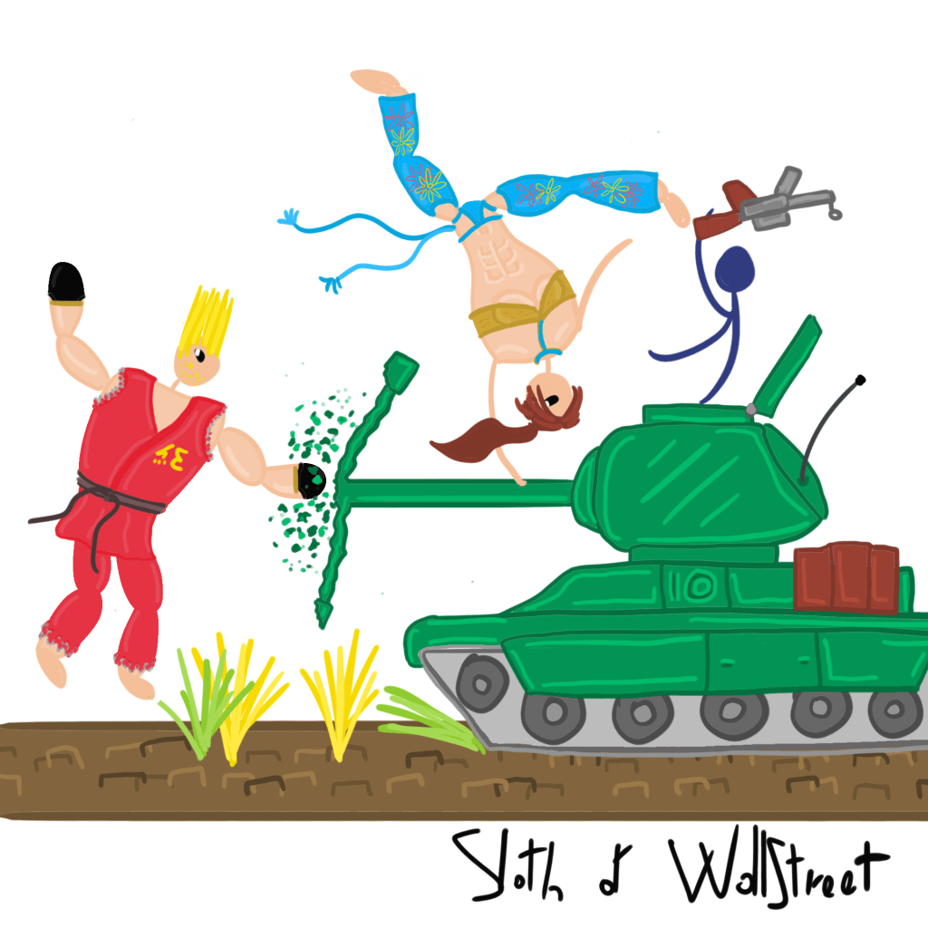 stickmen world stickman sloth of wallstreet nft fanart tekken 8 christie monteiro paul phoenix tank