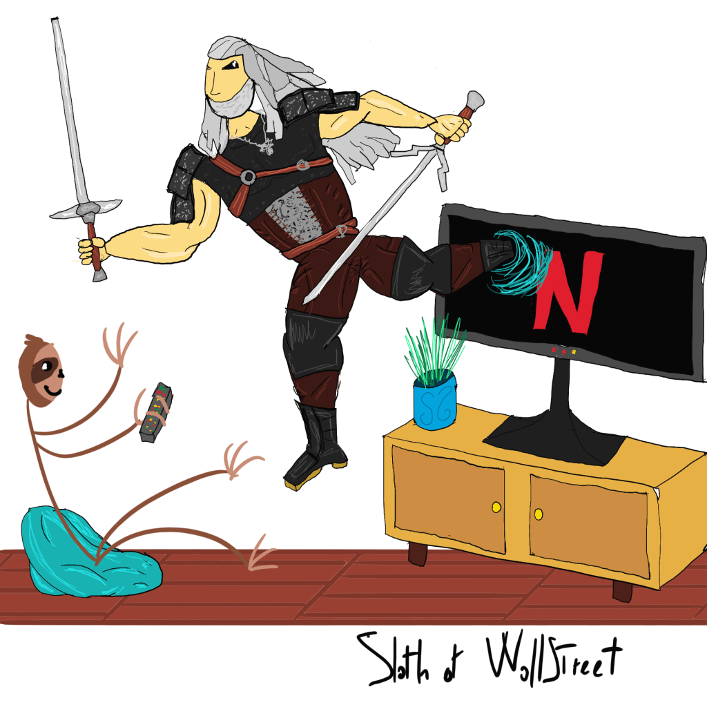 Stickman stickmen world sloth of wallstreet nft fanart digitalart witcher 3 geralt of rivia netflix