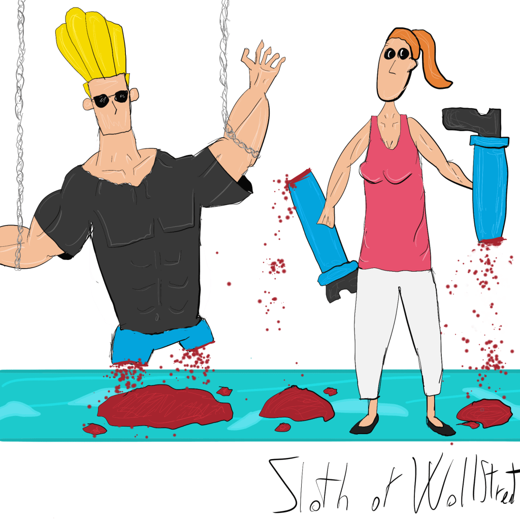 Stickman stickmen world sloth of wallstreet nft fanart digitalart johhny bravo summer rick morty