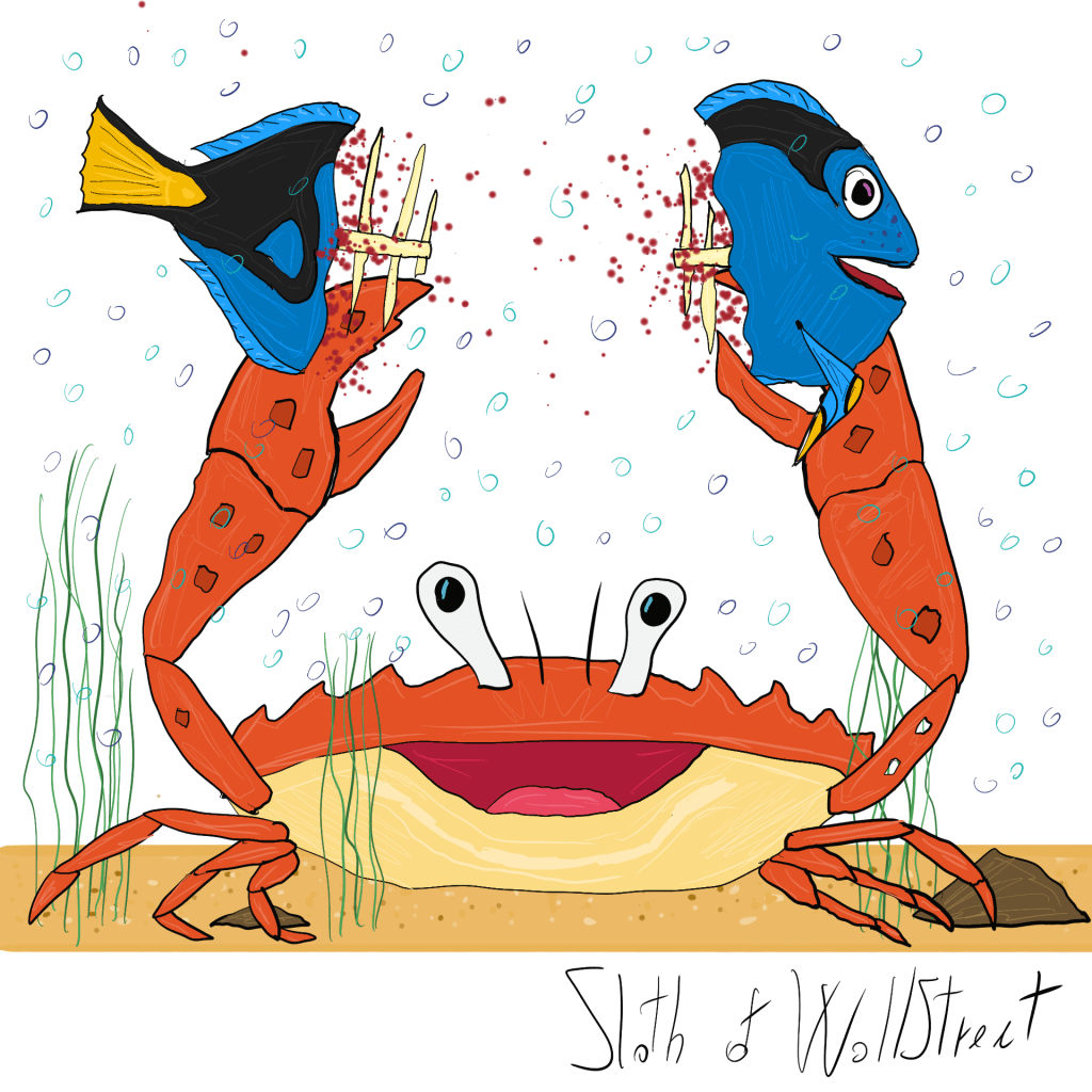 Stickman stickmen world sloth of wallstreet nft fanart digitalart meme finding dory nemo