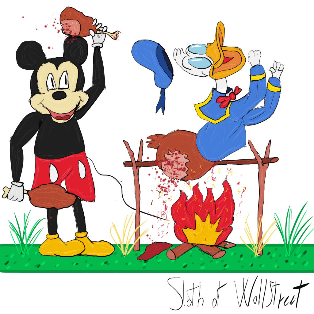 Stick man men world sloth wallstreet nft fanart digitalart meme disney mickey mouse donald duck