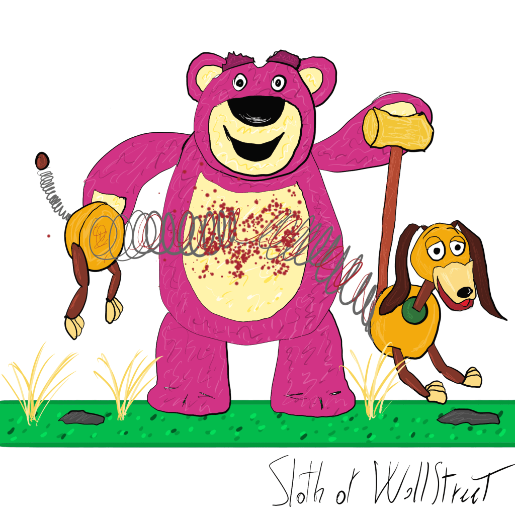 Stick man men world sloth wallstreet nft fanart digitalart meme toy story teddy bear slinky dog