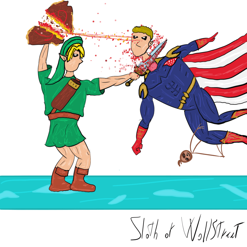 Stick man men world sloth wallstreet nft fanart digitalart meme zelda homelander the boyz legend of